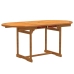Juego comedor de jardín 7 pzas madera maciza acacia y textileno