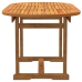 Juego comedor de jardín 7 pzas madera maciza acacia y textileno