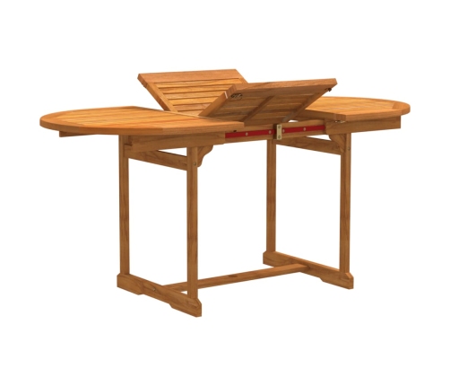 Juego comedor de jardín 7 pzas madera maciza acacia y textileno