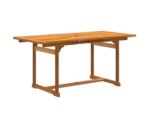 Juego comedor de jardín 5 pzas madera maciza acacia y textileno