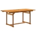 Juego comedor de jardín 5 pzas madera maciza acacia y textileno