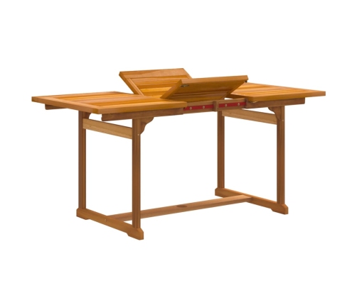 Juego comedor de jardín 5 pzas madera maciza acacia y textileno