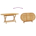 Juego comedor de jardín 9 pzas madera maciza acacia y textileno
