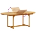 Juego comedor de jardín 5 pzas madera maciza acacia y textileno
