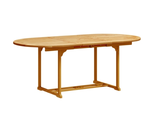 Juego comedor de jardín 7 pzas madera maciza acacia y textileno