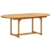 Juego comedor de jardín 7 pzas madera maciza acacia y textileno