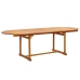 Juego comedor de jardín 9 pzas madera maciza acacia y textileno