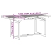 Juego comedor de jardín 5 pzas madera maciza acacia y textileno
