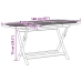 Juego comedor de jardín 7 pzas madera maciza acacia y textileno