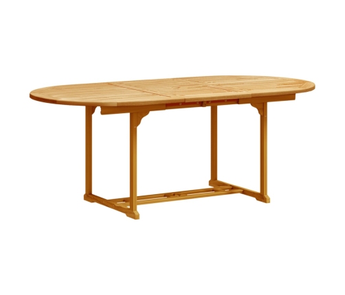 Juego comedor de jardín 5 pzas madera maciza acacia y textileno