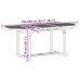 Juego comedor de jardín 5 pzas madera maciza acacia y textileno