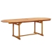 Juego comedor de jardín 7 pzas madera maciza acacia y textileno