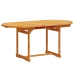 Juego comedor de jardín 5 pzas madera maciza acacia y textileno