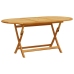 Juego comedor de jardín 7 pzas madera maciza acacia y textileno