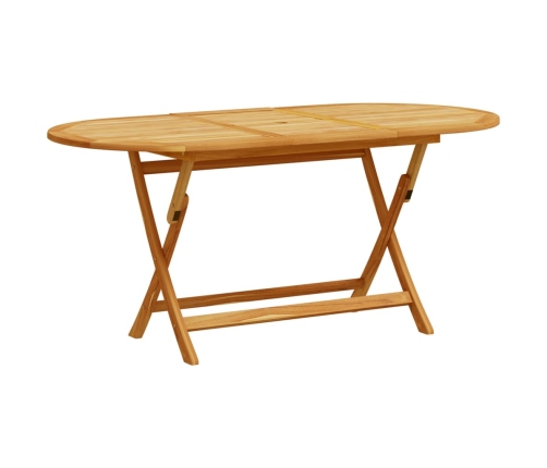 Juego comedor de jardín 9 pzas madera maciza acacia y textileno