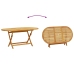 Juego comedor de jardín 9 pzas madera maciza acacia y textileno