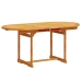Juego comedor de jardín 5 pzas madera maciza acacia y textileno
