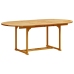 Juego comedor de jardín 7 pzas madera maciza acacia y textileno