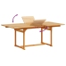 Juego comedor de jardín 5 pzas madera maciza acacia y textileno