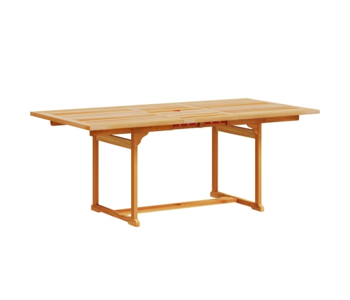 Juego comedor de jardín 7 pzas madera maciza acacia y textileno