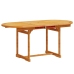Juego comedor de jardín 5 pzas madera maciza acacia y textileno
