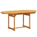 Juego comedor de jardín 7 pzas madera maciza acacia y textileno