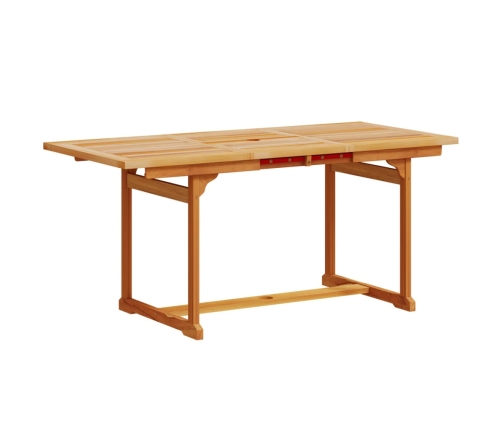 Juego comedor de jardín 5 pzas madera maciza acacia y textileno