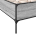 Estructura cama madera ingeniería metal gris Sonoma 150x200 cm