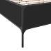 Estructura de cama madera de ingeniería y metal negro 140x200cm