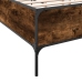 Estructura cama madera ingeniería metal roble ahumado 120x200cm