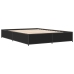 Estructura de cama madera de ingeniería y metal negro 120x200cm