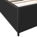 Estructura de cama madera de ingeniería y metal negro 120x200cm