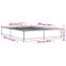 Estructura de cama madera de ingeniería y metal negro 120x200cm