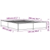 Estructura cama madera ingeniería metal marrón roble 120x200 cm