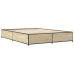 Estructura cama madera ingeniería metal roble Sonoma 135x190 cm