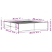 Estructura de cama madera de ingeniería y metal negro 180x200cm