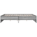Estructura cama madera ingeniería metal gris Sonoma 150x200 cm