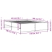Estructura cama madera ingeniería metal gris Sonoma 150x200 cm