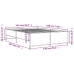 Estructura cama madera ingeniería metal roble Sonoma 140x190 cm
