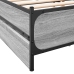 Cama con cajones madera ingeniería gris Sonoma 180x200 cm