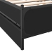 Cama con cajones madera de ingeniería negro 140x190 cm