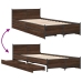 vidaXL Cama con cajones madera de ingeniería marrón roble 90x190 cm