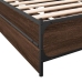 vidaXL Cama con cajones madera de ingeniería marrón roble 90x190 cm