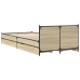 Cama con cajones madera ingeniería roble Sonoma 100x200 cm