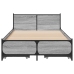 vidaXL Cama con cajones madera de ingeniería gris Sonoma 75x190 cm