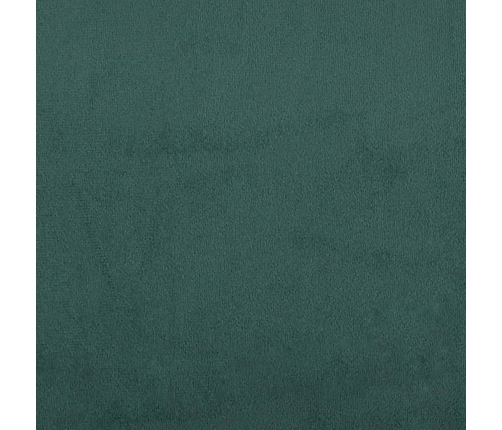 vidaXL Reposapiés de terciopelo verde oscuro 77x55x31 cm