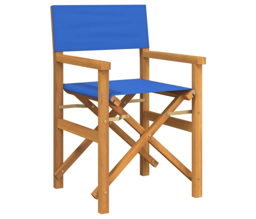 Silla de director plegable madera maciza de teca azul