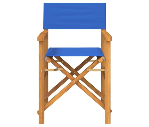 Silla de director plegable madera maciza de teca azul