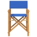 Silla de director plegable madera maciza de teca azul