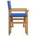 Silla de director plegable madera maciza de teca azul